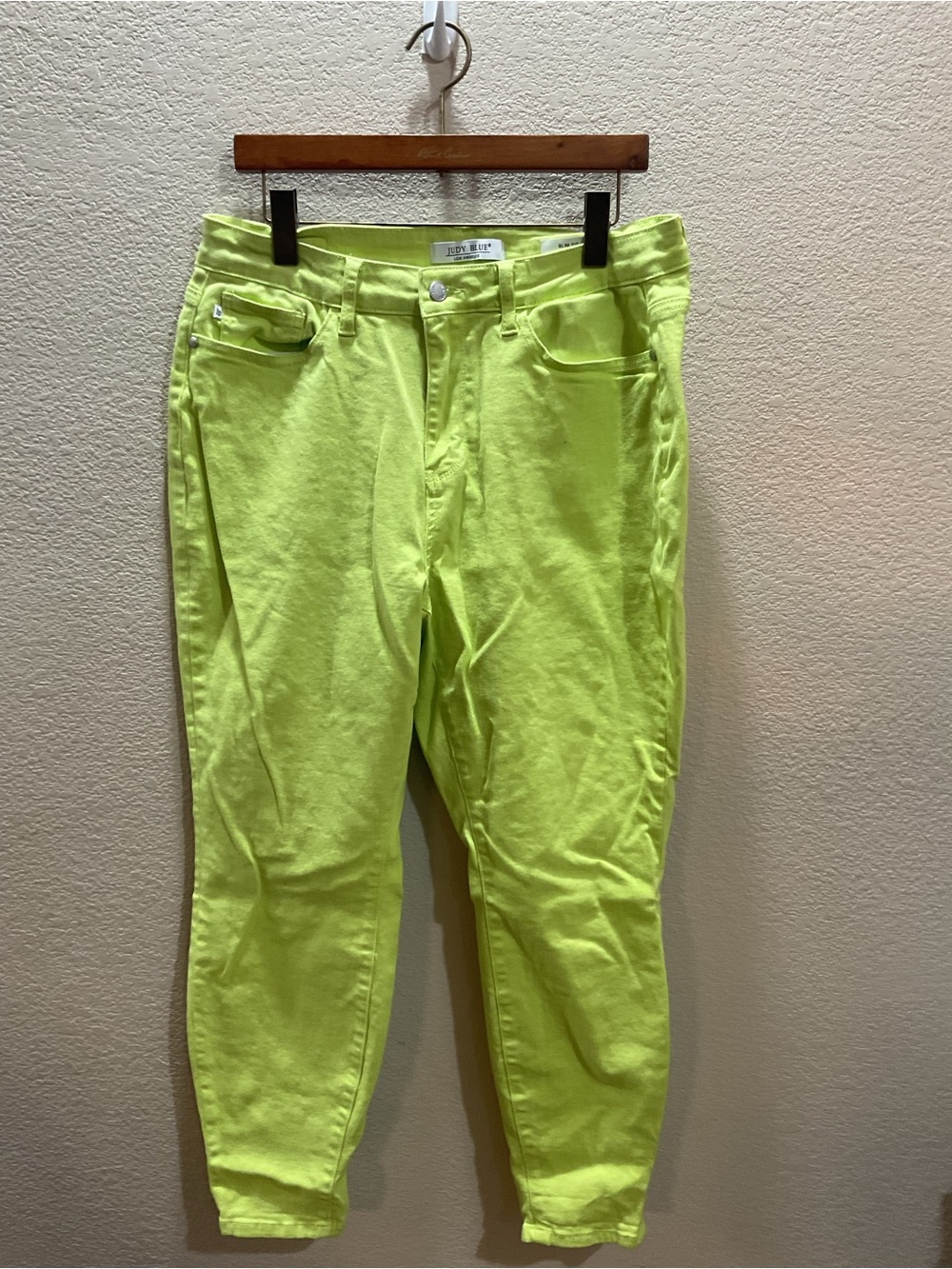 Judy Blue Neon Lime Skinny Jeans